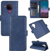 Nokia 5.4 hoesje - MobyDefend Luxe Wallet Book Case (Sluiting Zijkant) - Blauw - GSM Hoesje - Telefoonhoesje Geschikt Voor: Nokia 5.4