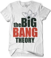 The Big Bang Theory Heren Tshirt -L- Logo Wit