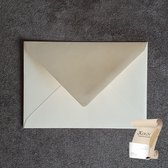 Luxe crème C6 Envelop (114 x 162 mm) - 120 grams gegomd - 250 stuks