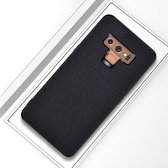 Schokbestendige doek textuur pc + tpu beschermhoes voor Galaxy Note9 (zwart)