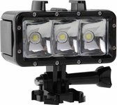 30M Waterdicht Video licht 3 Modes Flashlight met Base Mount & schroeven voor GoPro HERO4 Session /4 /3+ /3 /2 /1, Dazzne, XiaoYi Camera