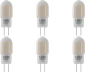 CALEX - LED Lamp 6 Pack - Burner - G4 Fitting - 1W - Dimbaar - Warm Wit 3000K - Wit