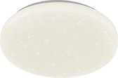 LED Plafondlamp - Iona Chariton - 12W - RGBW - Dimbaar - Afstandsbediening - Sterlicht - Rond - Mat Wit