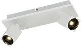 OSRAM - LED Plafondspot - Iona Klipo - 12W - Warm Wit 3000K - 2-lichts - Rechthoek - Mat Wit - Aluminium