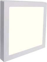 LED Downlight Pro - Igory - Opbouw Vierkant 12W - Natuurlijk Wit 4000K - Mat Wit - 172mm