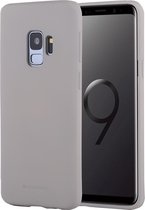 GOOSPERY SOFT FEELING voor Galaxy S9 TPU Valbestendige zachte beschermende achterkant (grijs)