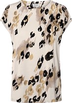 Vero Moda VMAVA PLAIN SS TOP MULTI AOP GA Dames T-shirt - Maat M