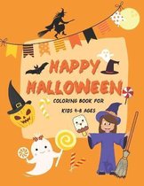 Happy Halloween Coloring Book: Cute halloween coloring book for kids