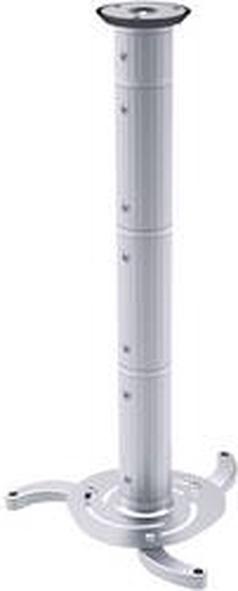 Projector beugel plafond kantelbaar draaibaar 360° verstelbaar max 106 cm afstand kabelbeheer zilver SpeaKa