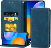 Voor Huawei P smart 2021 Retro Skin Feel Business Magnetisch horizontaal Flip lederen hoesje (blauw)