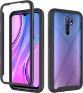 Voor Geschikt voor Xiaomi Redmi 9 Starry Sky Solid Color Series schokbestendige pc + TPU beschermhoes (zwart)