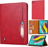 Voor Samsung Galaxy Tab A 8.4 2020 T307U Kneed Huidtextuur Horizontale Flip Leren Case met Fotolijst & Houder & Kaartsleuven & Portemonnee (Rood)