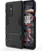 Voor OnePlus 9 PC + TPU schokbestendige beschermhoes met houder (zwart)