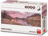 Dino Puzzle Lake in the Montagnes - 6000 pièces - Puzzle pour adultes - Panorama