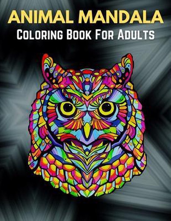 Animal Mandala Coloring Book For Adults - cover