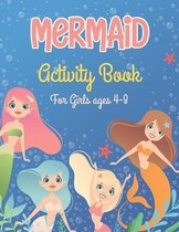 Mermaid Activity Book For girls ages 4-8