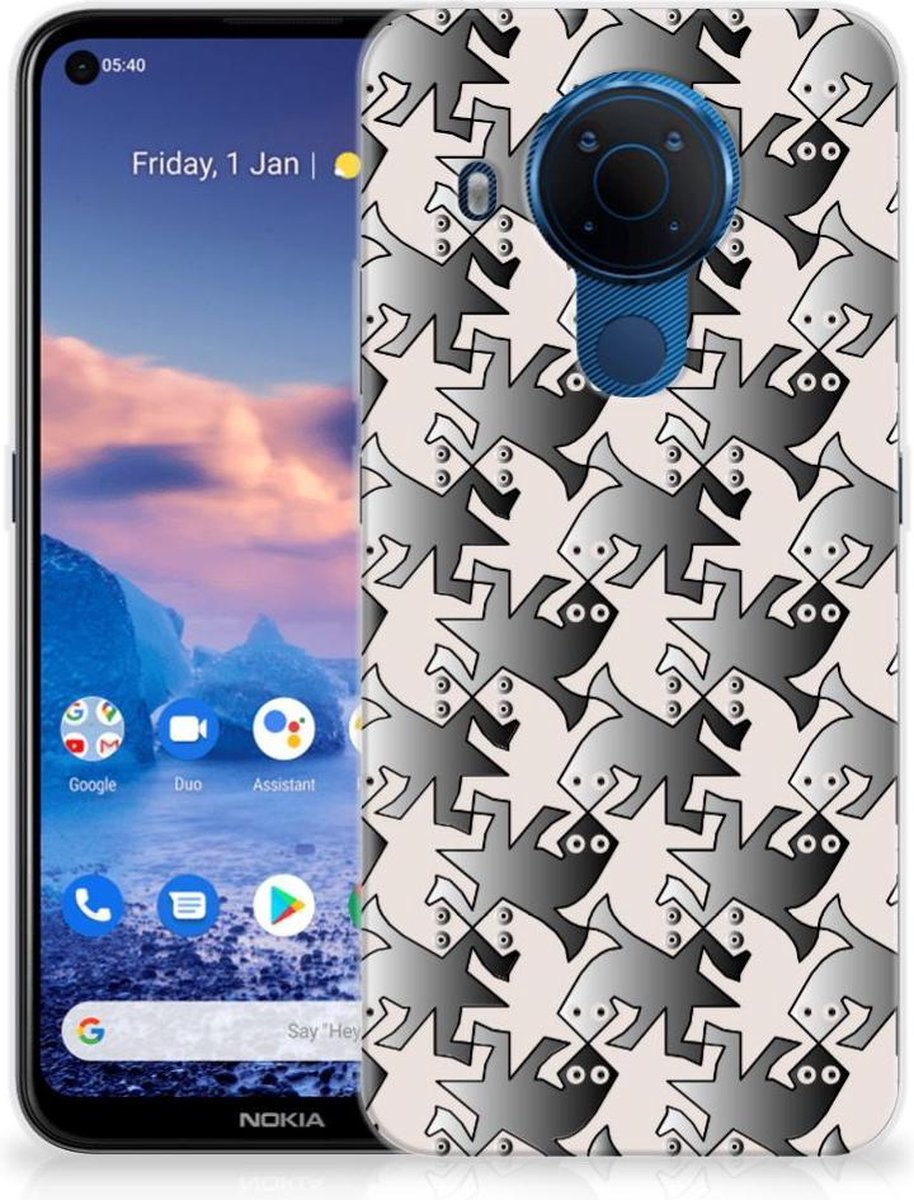 Nokia 5.4 TPU Hoesje Salamander Grey