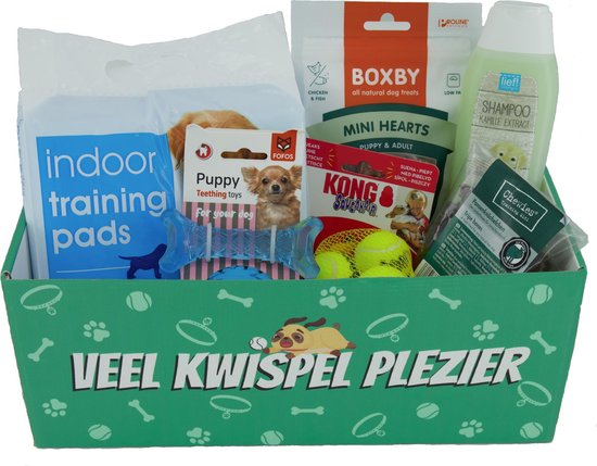 Dierbaarbox Puppy Box - Hond Pakket - Cadeau - Honden Doggy Verrassingsdoos -... | bol.com