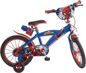 Kinderfiets Spiderman 16 Blauw