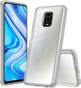 Voor Geschikt voor Xiaomi Redmi Note 9 Pro krasbestendige TPU + acryl beschermhoes (transparant)