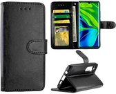 Voor Xiaomi Note10 / CC9 Pro Crazy Horse Texture Leather Horizontale Flip beschermhoes met houder & kaartsleuven & portemonnee & fotolijst (zwart)