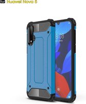 Magic Armor TPU + PC combinatie Case voor Huawei Nova 5 (blauw)