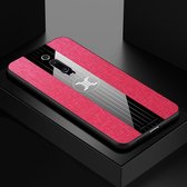 Voor Xiaomi Mi 9T / Redmi K20 XINLI stiksels Doek textuur schokbestendig TPU beschermhoes (rood)