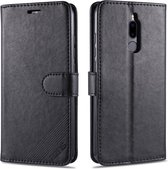 Voor Geschikt voor Xiaomi Redmi 8 / 8A AZNS schapenvacht textuur horizontale flip lederen tas met houder & kaartsleuven & portemonnee (zwart)