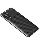 Voor Galaxy A31 Carbon Fiber Texture Shockproof TPU Case (Zwart)