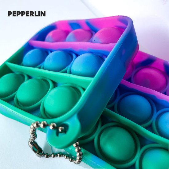 Blij Kind Fidget Popit Mini Pop it Marble Groen Vierkant