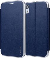Voor iPhone XR CMai2 Linglong Series PC + PU horizontale flip lederen tas met houder en kaartsleuf (koningsblauw)