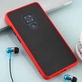 Voor Huawei Mate 20 Skin Hand Feeling Series Anti-fall Frosted PC + TPU Case (rood)