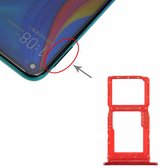 SIM-kaartlade + SIM-kaartlade / Micro SD-kaartlade voor Huawei Enjoy 10 Plus (rood)