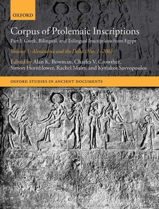 Corpus of Ptolemaic Inscriptions | 9780198860495 | Alan K Bowman ...