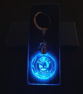 LED sleutelhangers - auto logo Skoda - gifts - sleutelhanger - gegraveerd in glas