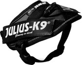 Julius k9 idc power-harnas/tuig voor labels zwart - baby 2/35-43 cm - 1 stuks