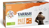 Yarrah organic hond multipack pate kalkoen / kip / rund - 6x150 gr - 1 stuks