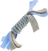Little rascals flostouw spoel met fleece blauw - 22x5x5 cm - 1 stuks