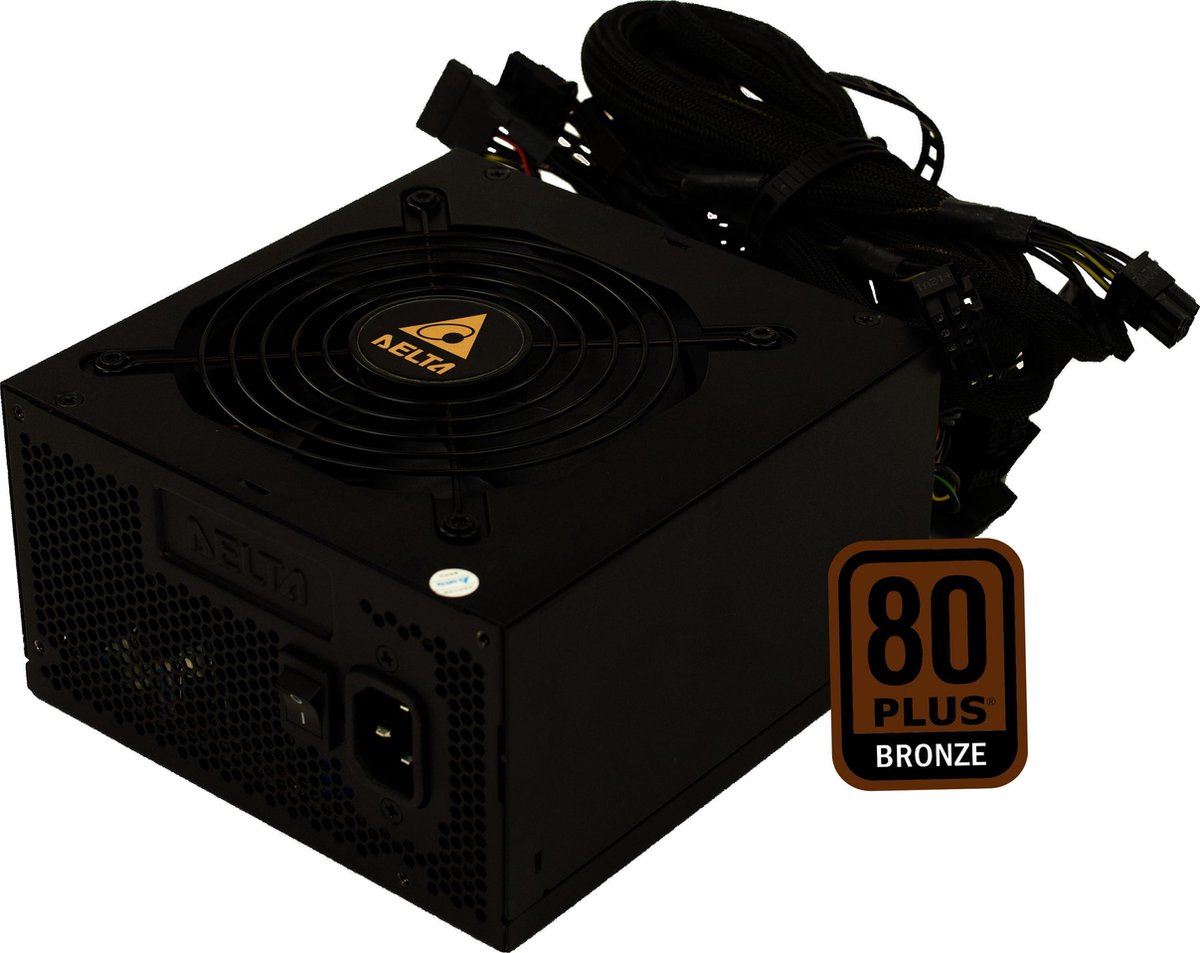 Deltae Voeding - Pc Voeding - Psu Atx Bronze 550 Watt Gaming Power Supply - afbeelding 2
