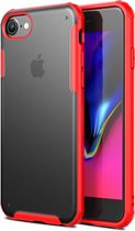 Voor iPhone 8 & 7 Magic Armor TPU + PC-combinatiehoes (rood)