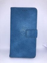 Apple iPhone XR Luxury Wallet Case met pasjes (Baby Blauw)