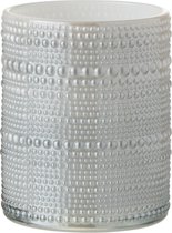 J-Line T-Lichthouder Bolletjes Glas Grijs Large