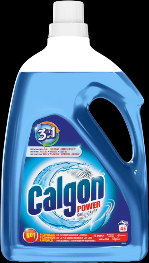 Calgon Gel Anti-Calcaire 4 En 1 Puissant - Lot De 3 Flacons 750 ML - Nettoie, Détartre, Protège Et Prolonge La Durée De Vie