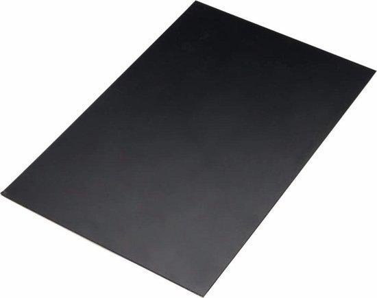 Feuille de plastique ABS - feuilles d'isolation - 50 x 50 cm épaisseur 1mm  NOIR