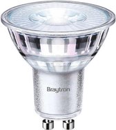 BRAYTRON-LED LAMP-PREMIUM-4.8W-GU10-38D-GLS-6500K-ENERGY BESPAREND-REFLECTOR-GLAS