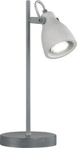 LED Tafellamp - Tafelverlichting - Trion Conry - GU10 Fitting - Rond - Beton - Aluminium - BES LED