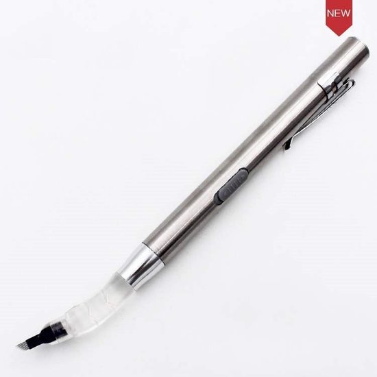 Microblading pen met Led verlichting – Microblading Pen – Microblade Houder met LED lamp - wenkbrauw microblading pen - Eyebrow Tattoo Pen - 3D- Hoge kwaliteit – Herbruikbaar.