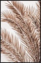 JUNIQE - Poster in kunststof lijst Palms Of Madeira 1 -40x60 /Bruin &