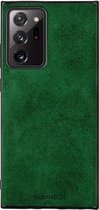 Samsung Galaxy Note 20 Ultra Alcantara case 2020 - Groen