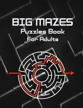 Big Mazes Puzzles Book For Adults: Challenge and Fun for your Brain, Square Mazes Level Two-Player Mazes Books for Beginner to Expert, Maze Puzzle Boo